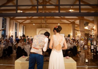 découpe gateau mariage domaine le meillon